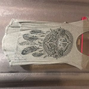 Elephant and feather tshirt